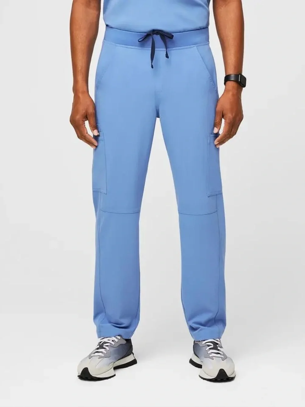 Figs Amix Cargo Scrub Pants in Ceil Blue Men’s Size XL